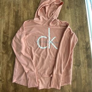 Calvin Klein Long Sleeve Hood Cotten Tee Shirt with Hood